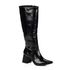 Bota Feminina Montaria Cano Longo Preta Lisa