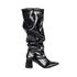 Bota Feminina Montaria Cano Longo Enrugada Madrid Preto