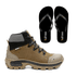 Kit Bota Atacama + Chinelo Basic Unissex | Creme - CA 52083