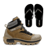 Kit Bota Saara + Chinelo Basic Unissex | Creme - CA 52083