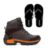 Kit Bota Patagônia + Chinelo Basic Unissex | Café - CA 52083