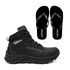 Kit Bota Tracker + Chinelo Basic Unissex| Preto - CA 52083