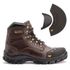 Bota Masculina Segurança Couro Legítimo 2190 com Biqueira De PVC - Marrom
