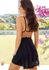 CAMISOLA JADE RENDA - PRETO/AMENDOA