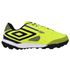 Chuteira Society Umbro Pro 5 Bump Club Unissex - Verde Limão+Preto