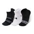 Meia de Treino Unissex Under Armour Essential NS - Pacote com 3 pares - Preto+Branco