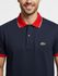 Gola Polo Lacoste Diferenciada Importada - Azul Marinho Gola Vermelha