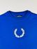 Camiseta Fred Perry - Azul Royal - Emborrachada