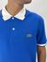 Gola Polo Lacoste Diferenciada Importada - Royal com gola branca 