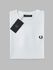Camiseta Fred Perry - Branco com logo Preta - Egípcia