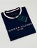 Camiseta Tommy Hilfiger Gola Diferenciada - Marinho- Egípcia 