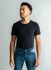 T-Shirt Pima Duplo Preta Stefano