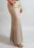 Calça Wide Leg Linho Feminina Stefano Bege