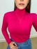 Blusa Manga Longa Gola Alta Pink