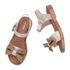 Mini Melissa Mar Sandal Sweet Infantil Bege Leitoso/Marrom