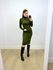 Vestido Midi Gola Alta Anarruga Verde