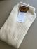 Blusa Malha Canelada Fio Pluma Off White