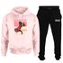 Kit Blusa Rosa e Calça Moletom Samuray Breakdance