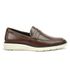 Sapato Social Casual Masculino Mocassim Sem Cadarço Super Macio e Leve Footwear Marrom