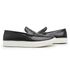 Sapato Loafer Guitte Gravata Preto Couro Legítimo