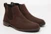 Bota Casual Masculina Chelsea Couro Camurça Marrom