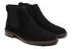 Bota Casual Masculina Chelsea Couro Camurça Preto