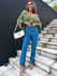 Calça Reta Jeans Mily Escura