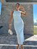 Vestido Azul Midi Liana