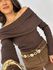 Blusa Ombro a Ombro Café Bourn