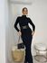 Vestido Midi Modal Preto Orleans