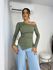 Blusa Ombro a Ombro Verde Thaly