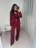 Calça Alfaiataria Wide Leg Vinho Tuty