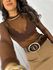 Body Tule Marrom Neiva