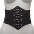 Corset Espartilho Preto com Contornos de Coração