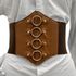 Corset Espartilho Marrom com Argolas