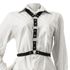 Harness Preto de Corpo com Três Argolas