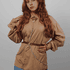 Harness de Corpo In Chains Marrom com Correntes Franjinhas na Cintura