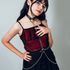 Harness de Corpo In Chains Preto com Correntes Franjinhas na Cintura