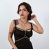 Acessório Body Chain com Três Argolas Dourado