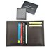 Carteira Vertical Slim Masculina Feminina em Couro Marrom
