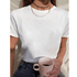 Camiseta Babylook Branca Feminina Lisa