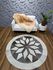Mandala cinza e branca