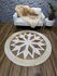 Mandala bege e branca