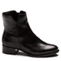 BOTA CANO BAIXO COURO CARNEIRO PRETO
