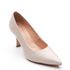 SCARPIN SALTO ALTO COURO TORINO OFF WHITE