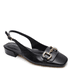 SCARPIN SLINGBACK EM COURO PREMIUM PRETO