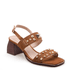 SANDALIA COURO NOBUCK CARAMELO