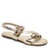 SANDÁLIA RASTEIRA COURO CRISTAL OURO LIGHT