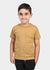 Camiseta Infantil Algodão Mostarda