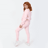 Conjunto Moletom Feminino Gola Careca Blusa Com Calça